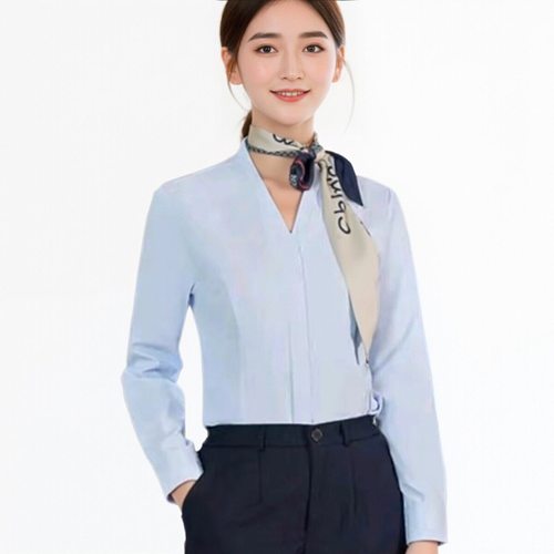 2025新款中国移动公司工作服女长袖衬衫前台制服工装移动工作衣棉 - 图2