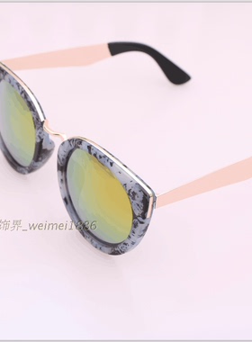 圆脸明星款韩国大框个性墨镜包邮