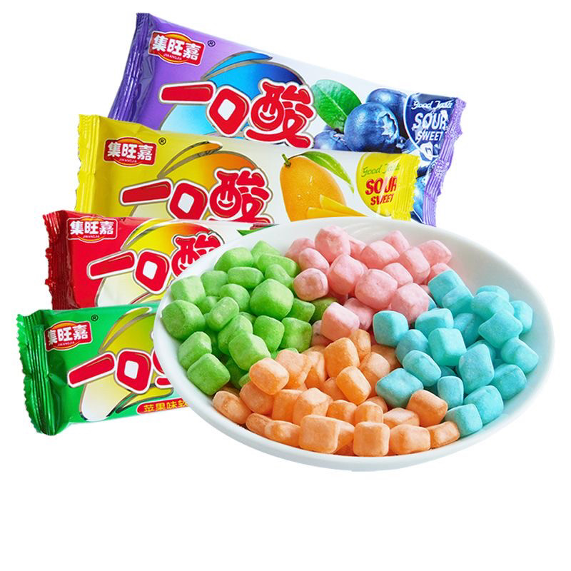 一口酸软糖16g/包多口味8090后怀旧零食儿时回忆童年橡皮qq糖果 - 图1
