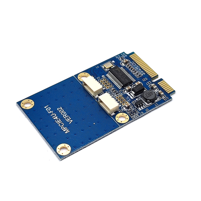 Mini pci-e转usb转接卡笔记本M.2 KEY A-E扩展双口usb2.0扩展卡 - 图1