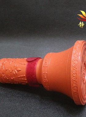 藏传金刚铃杵套保护套盒塑料金刚铃杵袋红色布垫铃铛盒子收纳盒