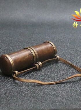 嘎乌盒男女纯铜长形管形