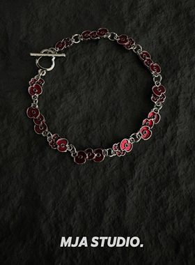 Vintage古着女士简约花朵手链