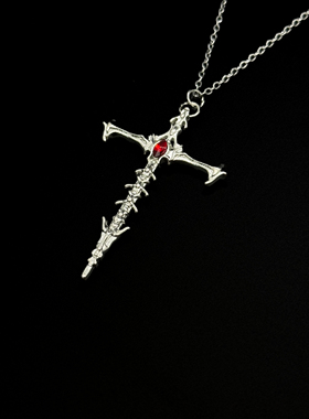 Vintage古着SkeletonCross项链