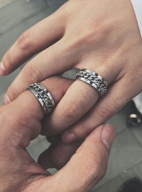 韩国东大门ins百搭不旋转链条