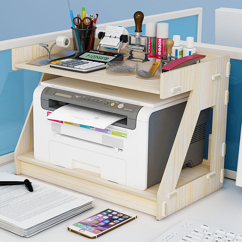 Simple Desktop Printer Storage Shelf Office Desktop File Storage Rack Multi Layer Stationery Household Small Cabinet