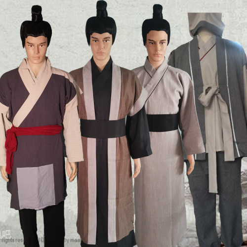 古装男古代平民百姓戏服掌柜医生郎中小二师爷家丁下人村民演出服 - 图2