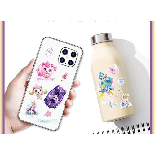 韩国奇妙萌可第七季月神贴纸韩版卡通少女心装饰贴儿童DIY手账 - 图1