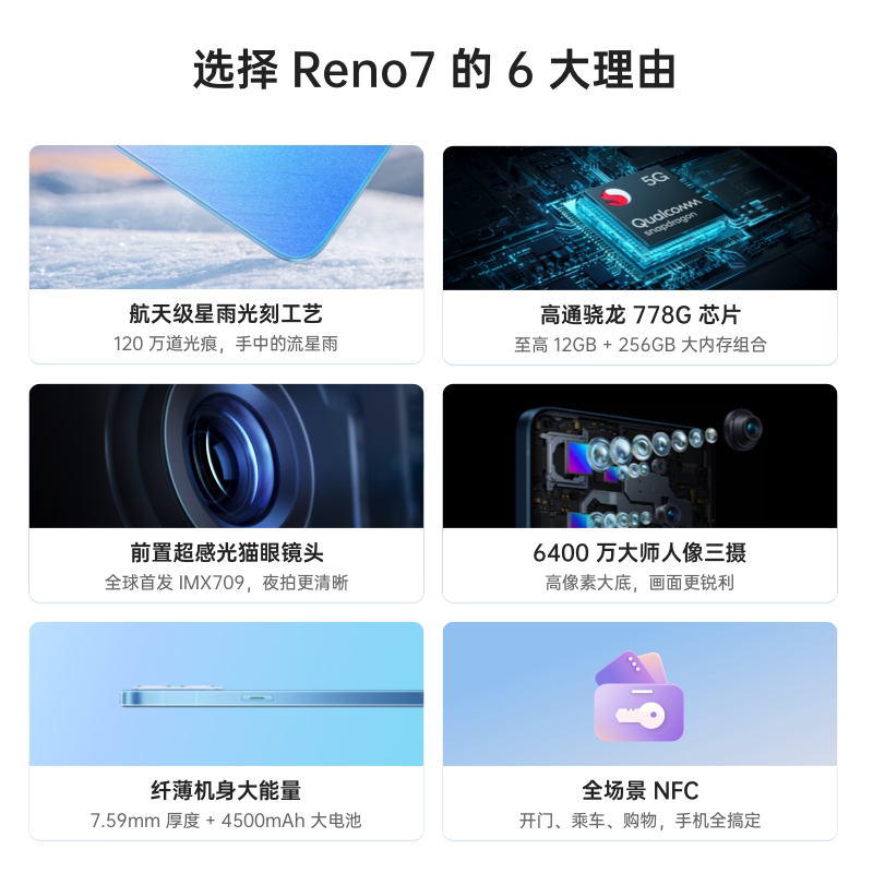 oppo reno7 5g智能拍照oppo手机 OPPO手机