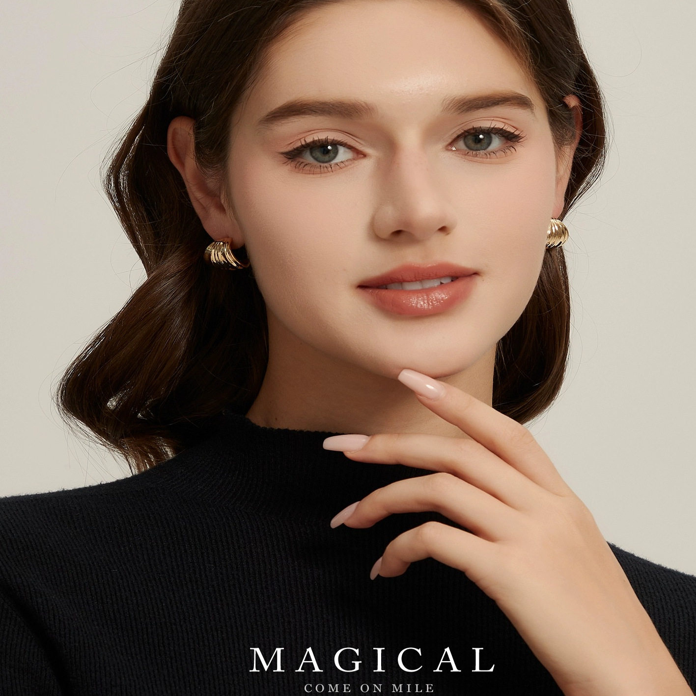 米乐 925银针耳环女小众气质个性耳钉轻奢高级感冷淡风百搭耳饰,淘宝优惠券,粉丝福利购,淘宝优惠卷