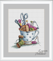 Cross embroidered electronic drawings Replored source files XSDs handmade tea cups