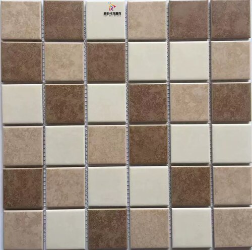 外墙田园复古五彩仿古陶瓷马赛克玄关厨房卫生间阳台防滑瓷砖背景 - 图1