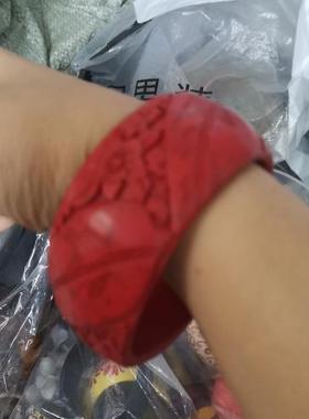 木质波西米亚风菩提粉晶雕刻手串