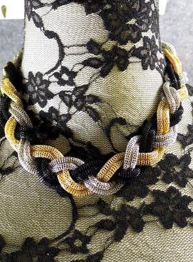 波西米亚风花边全新立体仿琥珀