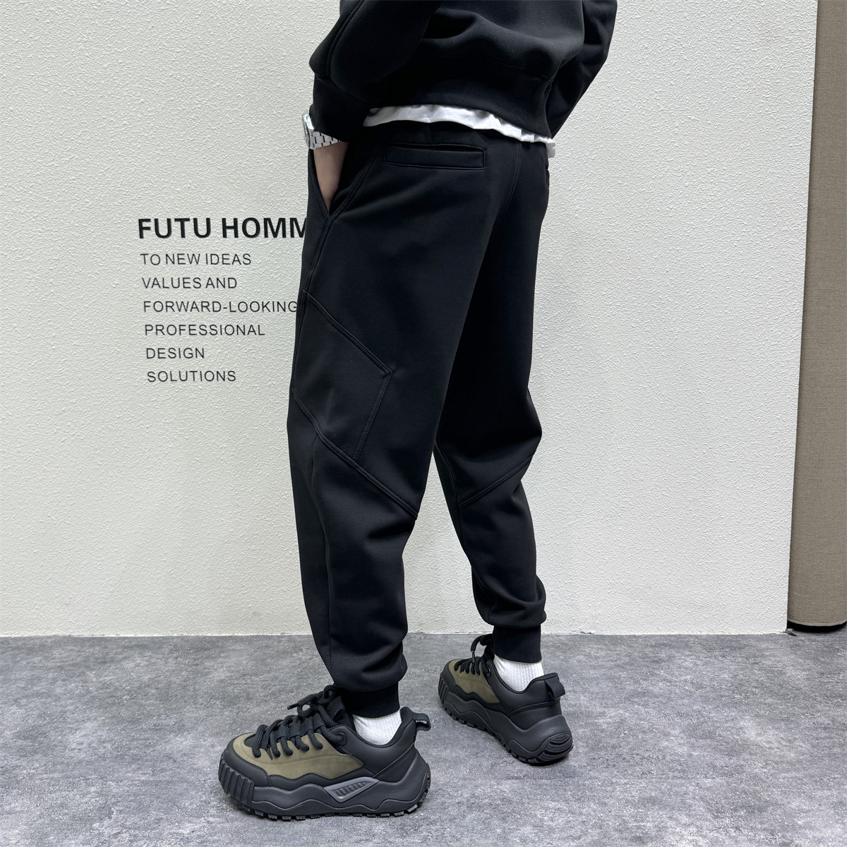 原创日系复古束脚休闲运动卫裤男秋冬新品宽松立体剪裁流行哈伦裤,淘宝优惠券,粉丝福利购,淘宝优惠卷