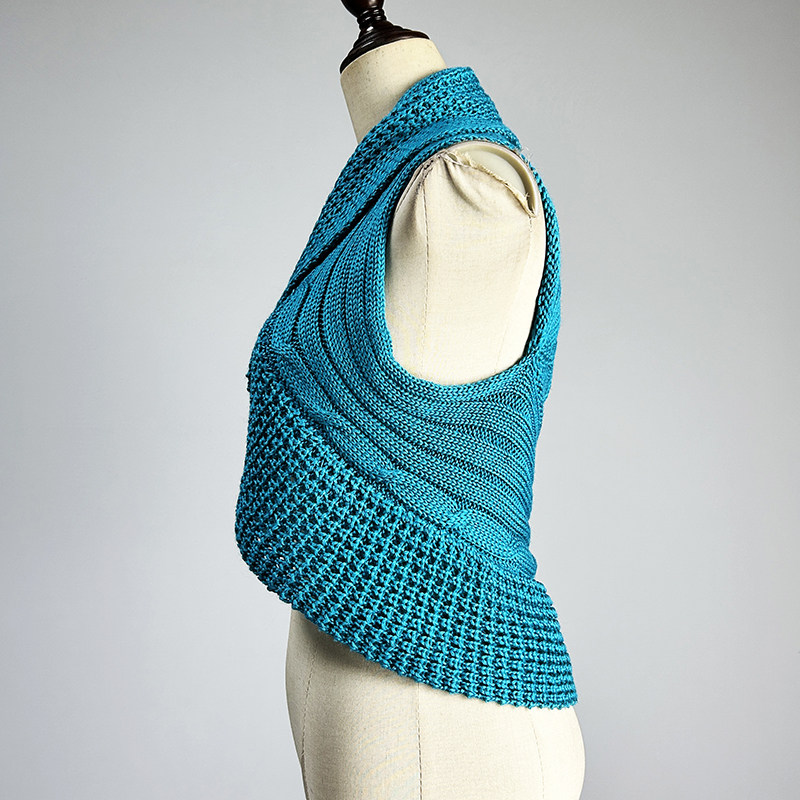 品牌黑色羊毛披肩开衫坎肩女2026弹力修身性感镂空蓝色马甲外穿,淘宝优惠券,粉丝福利购,淘宝优惠卷