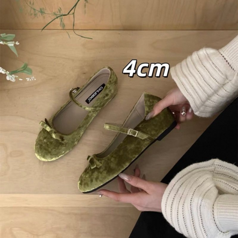 内增高复古绒面玛丽珍鞋女鞋子2026新款春秋季蝴蝶结芭蕾舞豆豆鞋,淘宝优惠券,粉丝福利购,淘宝优惠卷