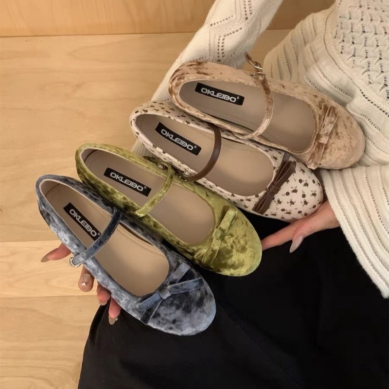 内增高复古绒面玛丽珍鞋女鞋子2026新款春秋季蝴蝶结芭蕾舞豆豆鞋,淘宝优惠券,粉丝福利购,淘宝优惠卷