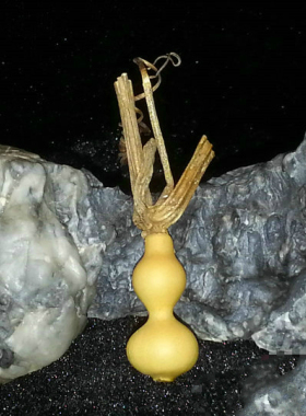 天一阁天然本长天津嘴2.2cm手捻八宝宫廷三庭三亭葫芦M11