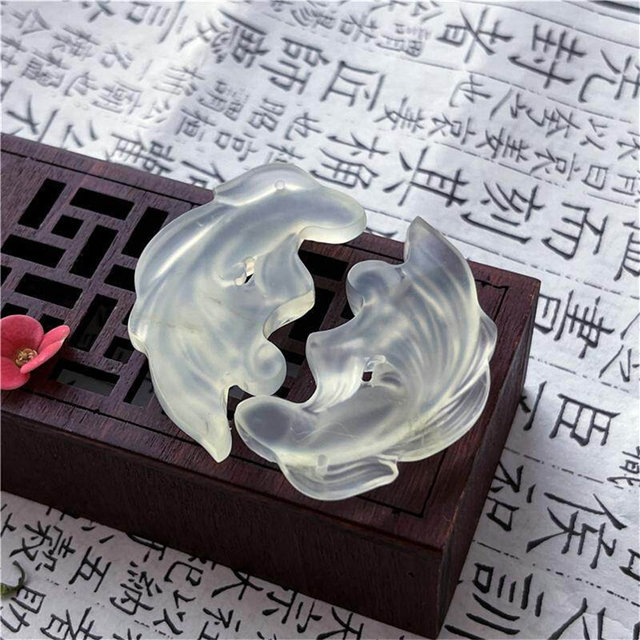 Xiu Jade Koi Pisces Pendant Men and Women Couple Jade Pendant