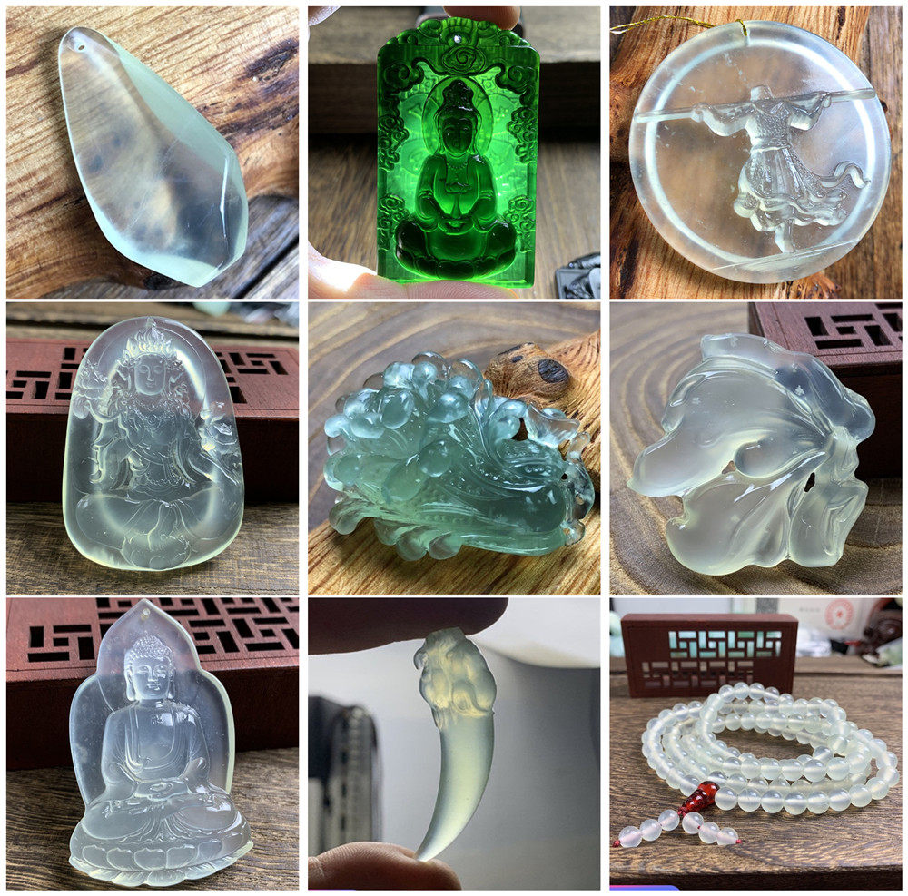 岫岩玉观音吊坠冰种通透男女款保真玉石收藏礼品古风玉坠尾货实图,淘宝优惠券,粉丝福利购,淘宝优惠卷