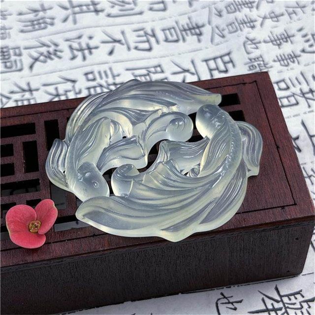 Xiu Jade Koi Pisces Pendant Men and Women Couple Jade Pendant