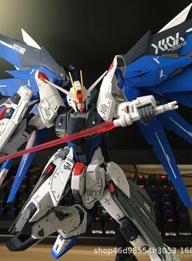 国产高达模型手办拼装玩具mg1/100自由2.0 hg1/144独角兽报丧