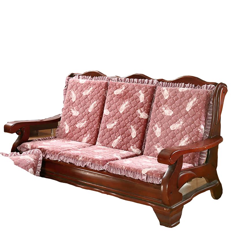 实木沙发垫带靠背木椅坐垫靠垫连体一体红木凉椅垫子加厚座垫冬季-图3