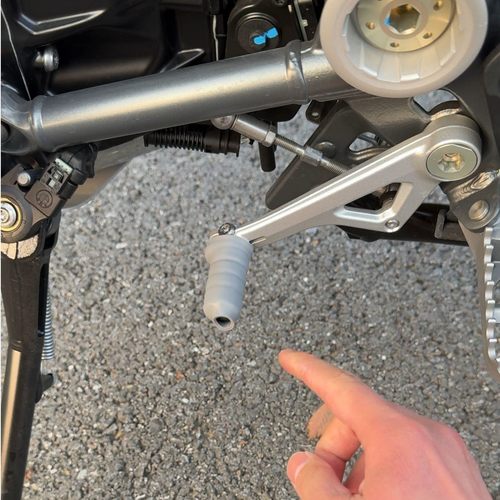 摩托车挡杆套挂挡套挂换挡防赃鞋硅胶自缩机车骑行装备保护套 - 图0