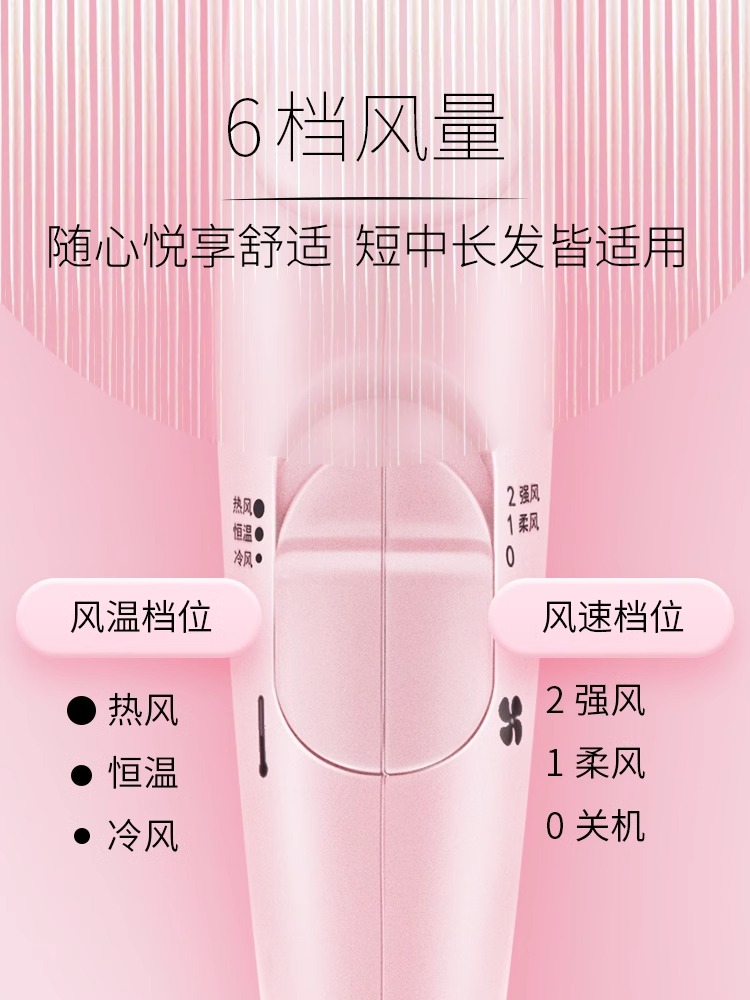 松下吹风机大功率家用速干护发水离子纳诺怡大风力电吹风筒WNA3B - 图3