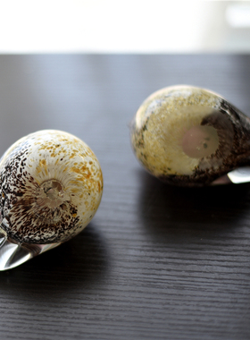 卡通风彩色琉璃外贸美洲台面小鸟