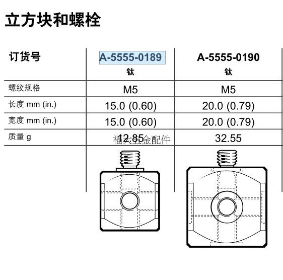 原装雷尼绍A-5555-0189 M5牙方块 旧货号A-5003-5680同蔡司8361 - 图1