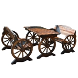 Столы на открытом воздухе и стул терраса повседневное бар на открытом воздухе сплошной древесина антикоррозив