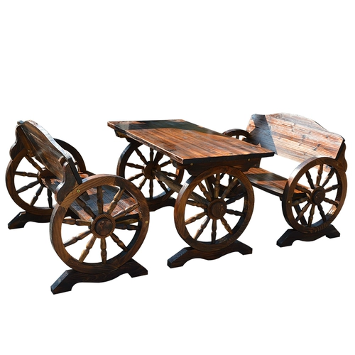 Столы на открытом воздухе и стул терраса повседневное бар на открытом воздухе сплошной древесина антикоррозив