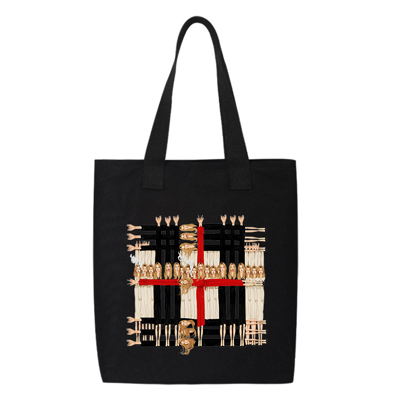 秀洛恶搞超模凯特摩丝简约帆布包手提袋子背包休闲包单肩包斜跨,淘宝优惠券,粉丝福利购,淘宝优惠卷