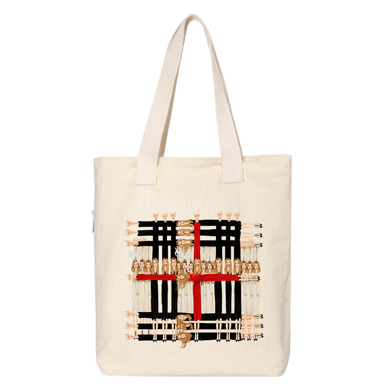 秀洛恶搞超模凯特摩丝简约帆布包手提袋子背包休闲包单肩包斜跨,淘宝优惠券,粉丝福利购,淘宝优惠卷