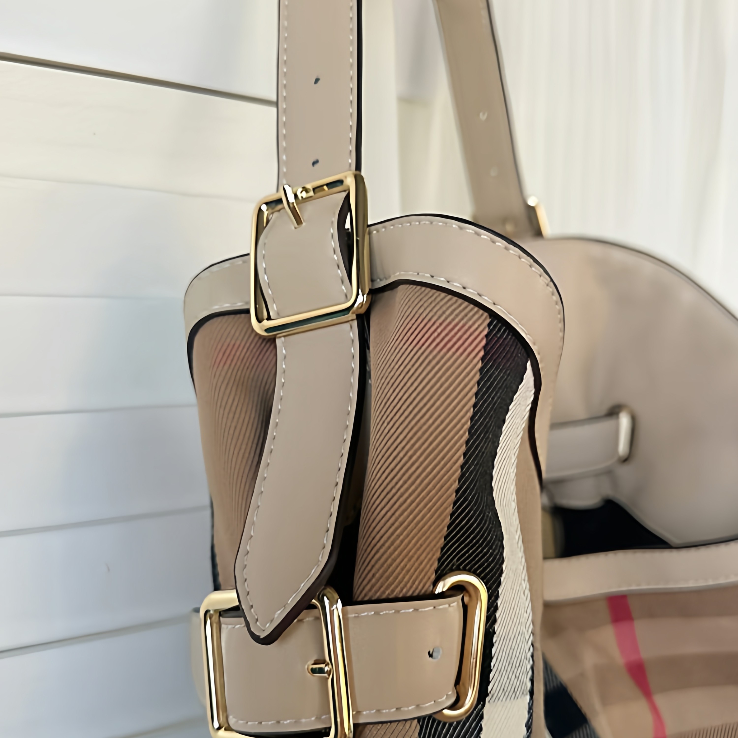 中古2025新款时尚格纹大容量通勤单肩斜挎包手提包托特包,淘宝优惠券,粉丝福利购,淘宝优惠卷