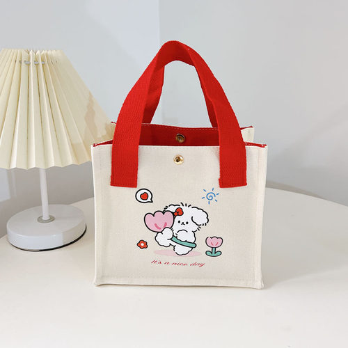 凯旋者手提帆布包女包小包小方包便当包妈咪包帆布袋定制印刷logo - 图2