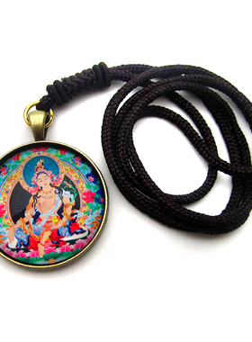 YC6311新款精品财源天母唐卡佛牌吊坠藏地法会结缘饰品定做图案