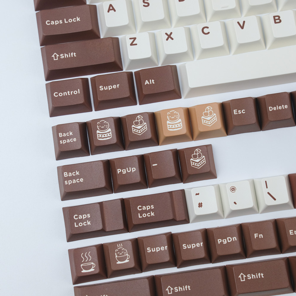 GMK Tiramisu Keycaps键帽PBT热升华机械键盘原厂高提拉米苏按键-图2