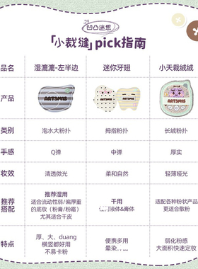 一扑多用~凹凸迷思小裁缝系列不易吃粉细腻服帖粉底液干湿两用