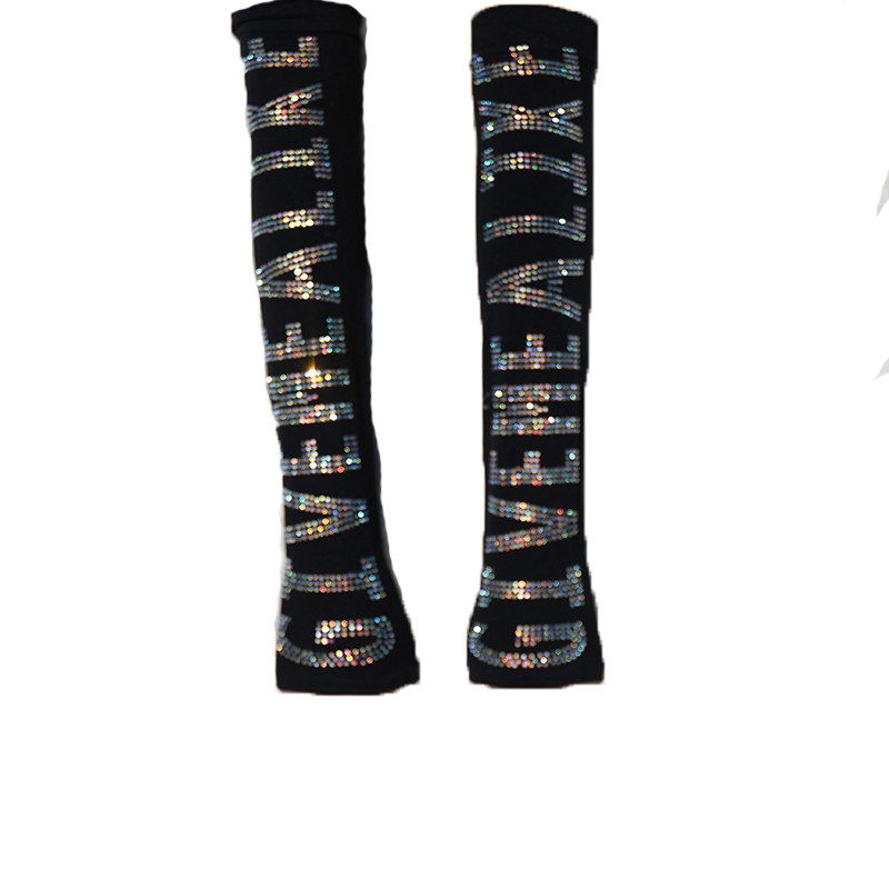 冰丝袖套字母夏季薄款防紫外线户外韩版性感卡通亮钻防晒手臂套袖,淘宝优惠券,粉丝福利购,淘宝优惠卷