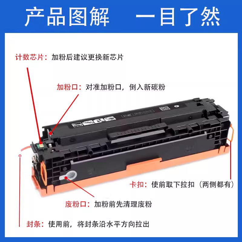 捷能适用佳能MF628Cw硒鼓mf626Cn打印机mf623cn墨粉crg331粉盒mf621碳粉imageCLASS彩色激光一体机canon墨盒 - 图2