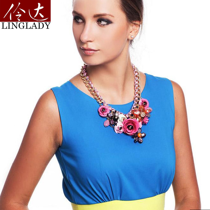 伶达饰品名媛气质春之华尔兹锁骨链 伶达饰品项链