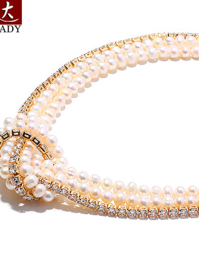 多层项链高档淡水珍珠