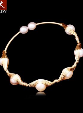 伶达淡水珍珠手镯女ins潮轻奢