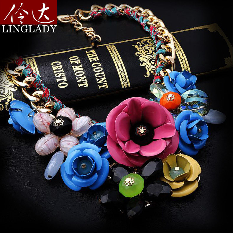 伶达饰品名媛气质春之华尔兹锁骨链 伶达饰品项链