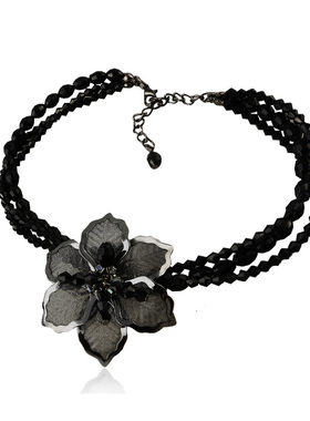 包邮伶达饰品欧美复古黑色诱惑女