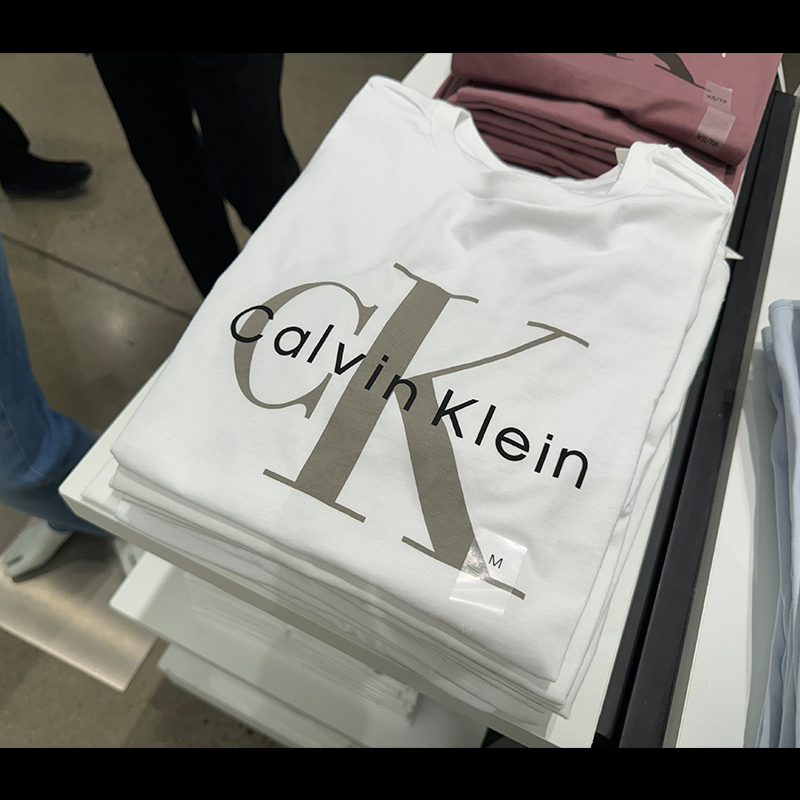 Calvin Klein CK男士2024新款纯棉时尚圆领短袖T恤修身休闲CM3-50-图1