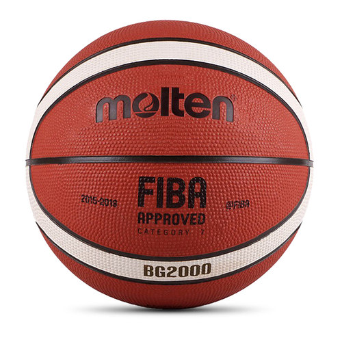正品摩腾(molten)7号6号5号篮球魔腾室外水泥地橡胶球FIBA BG2000 - 图0